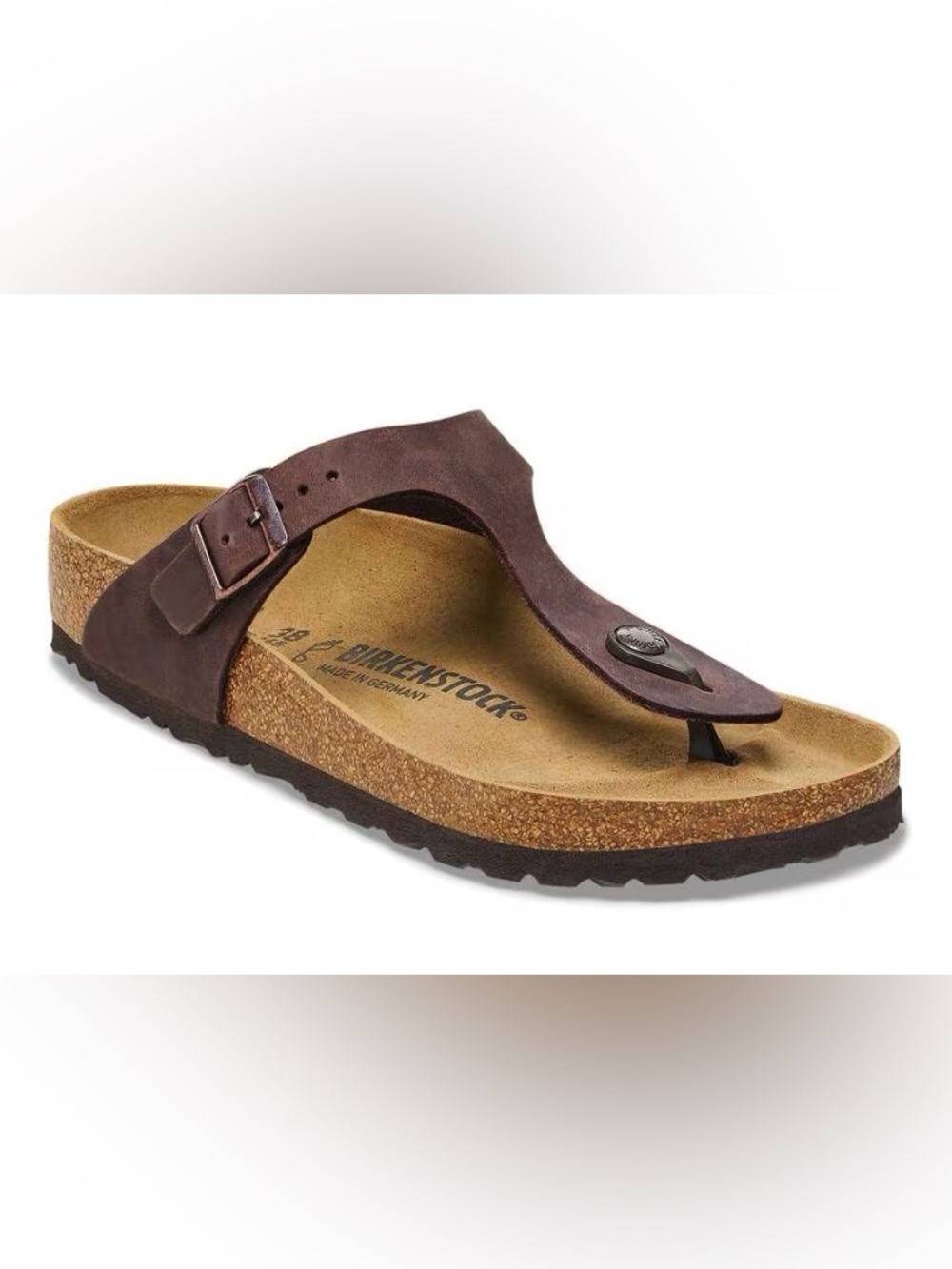 BIRKENSTOCK GIZEH OILED LEATHER THONG SANDAL T STRAP HABANA SZ 41